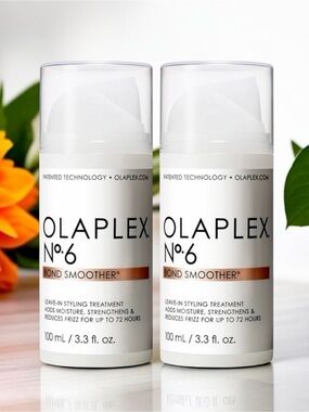 2 OLAPLEX No6 Bond Smoother Repairs n Controls Frizz Prone Hair 72 hrs 3.3 fl oz